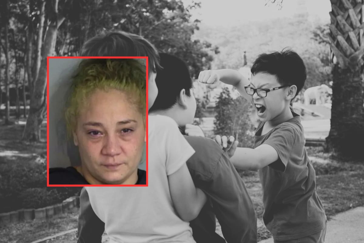 Mujer en Estados Unidos ordena a sus hijos de 8 y 9 años golpear a un niño de 10; lo sujetó para que no pudiera defenderse después de que el menor le dijera “trasero gordo”
