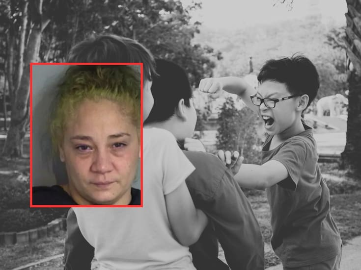 Mujer en Estados Unidos ordena a sus hijos de 8 y 9 años golpear a un niño de 10; lo sujetó para que no pudiera defenderse después de que el menor le dijera “trasero gordo”