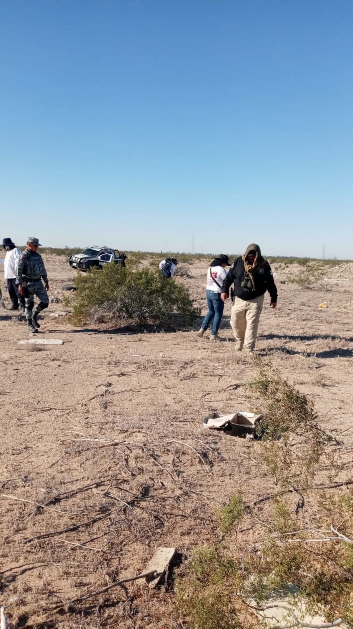 Colectivos descartaron cinco puntos tras jornada de rastreo sin localizar indicios de personas desaparecidas. Foto: Cortesía