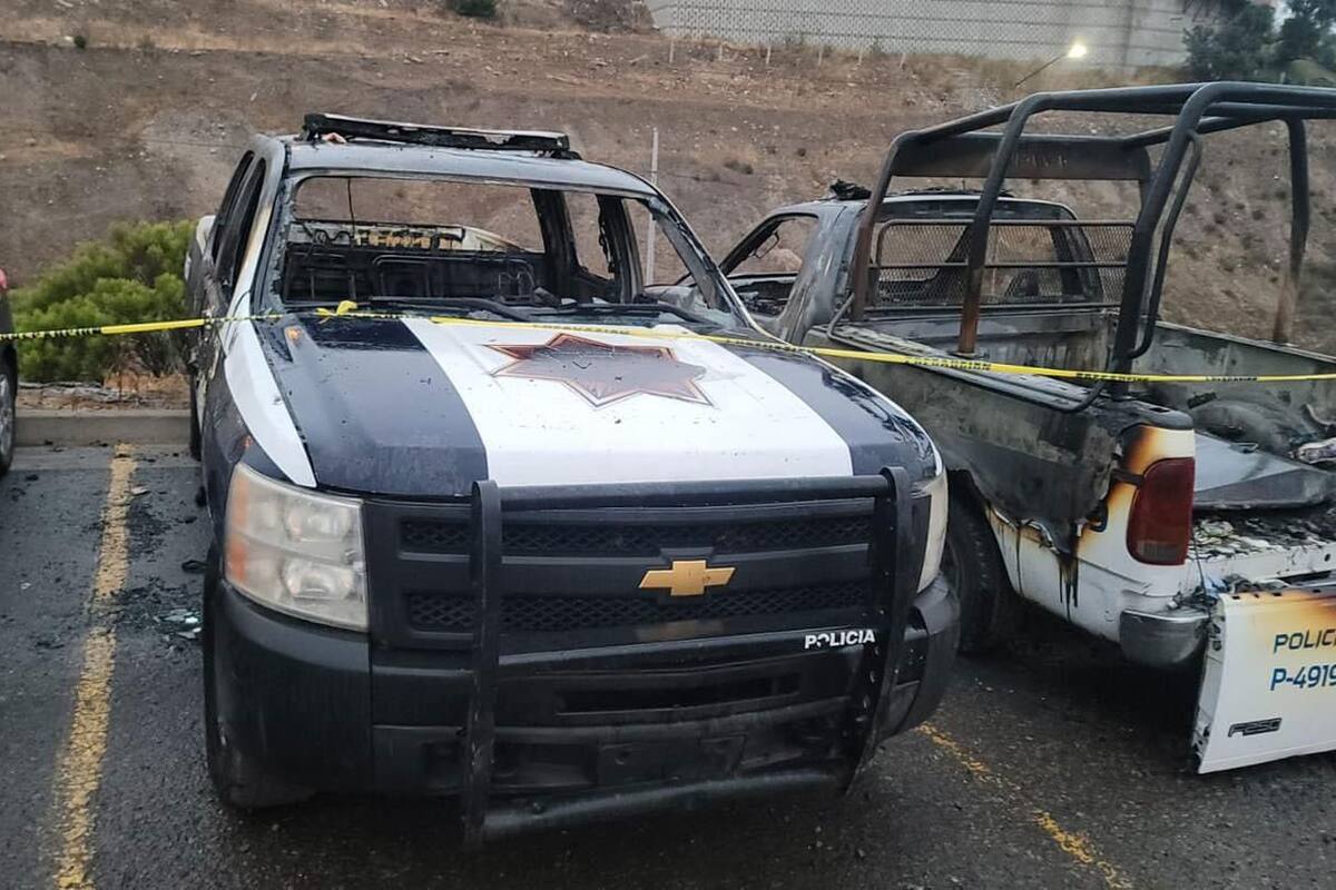 Queman de nuevo patrullas de la Policía Municipal de Tijuana