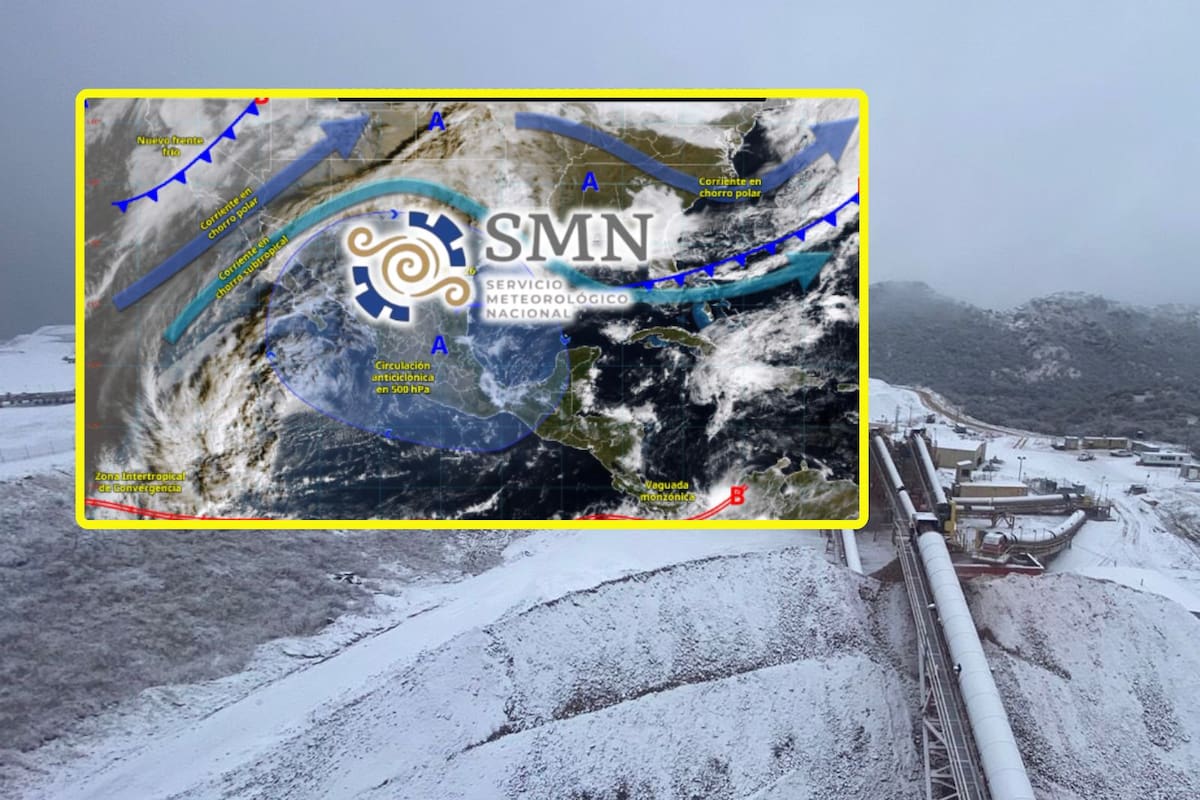 Frente frío 27 ‘congelará’ estas ciudades martes y miércoles con mínimas de hasta -10°C, nevadas, lluvias intensas y vientos con rachas de 70 km/h