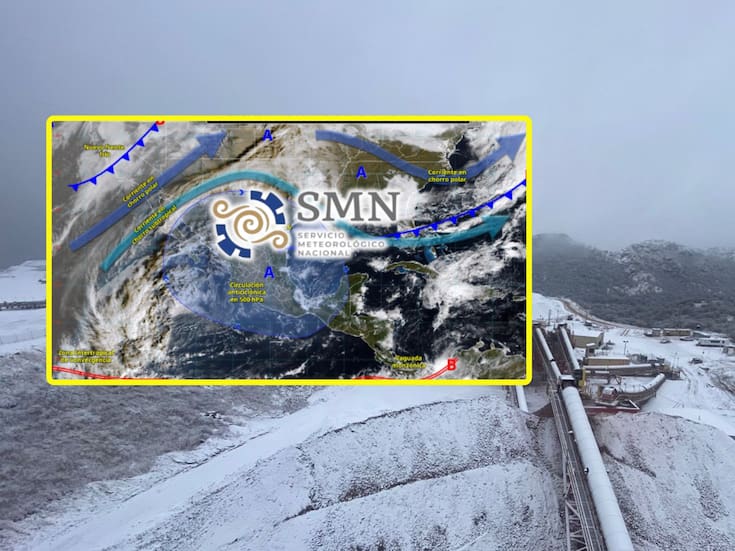 Frente frío 27 ‘congelará’ estas ciudades martes y miércoles con mínimas de hasta -10°C, nevadas, lluvias intensas y vientos con rachas de 70 km/h