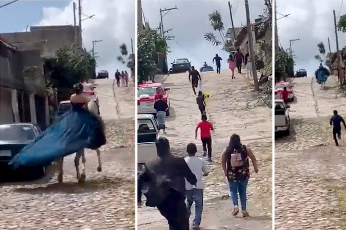 VIDEO: “Y se marchó” caballo “se roba” a la quinceañera y se vuelve viral