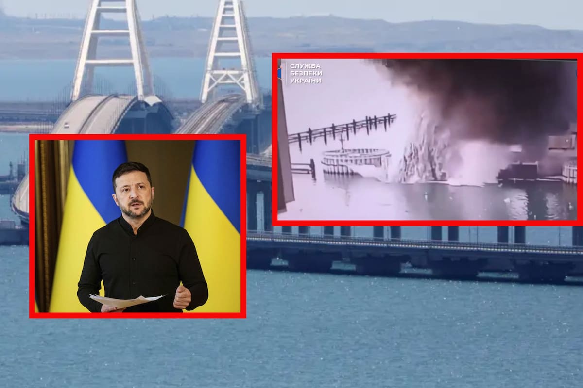 Ucrania destruye el puente de Crimea con explosivos submarinos y corta vía clave de suministro ruso