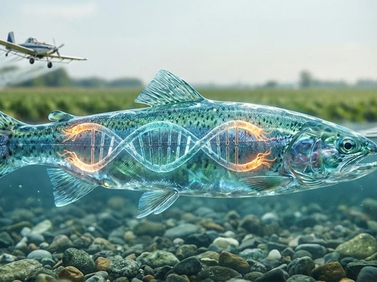 Científicos descubren que pesticidas comunes ‘roban’ años de vida a los peces al dañar su ADN, acelerando su envejecimiento biológico incluso en aguas que cumplen con los estándares de seguridad