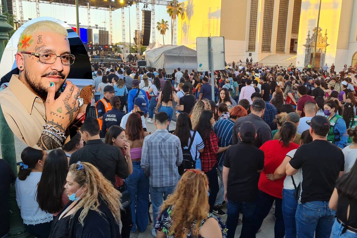 Mas de 10 mil personas esperan a Christian Nodal