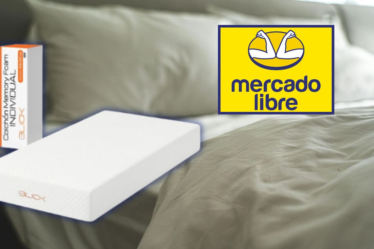 La tienda oficial Blick remata su colchón individual de Memory Foam con un 45% de descuento en Mercado Libre, ofreciendo envío gratis y 30 días de garantía de fábrica
