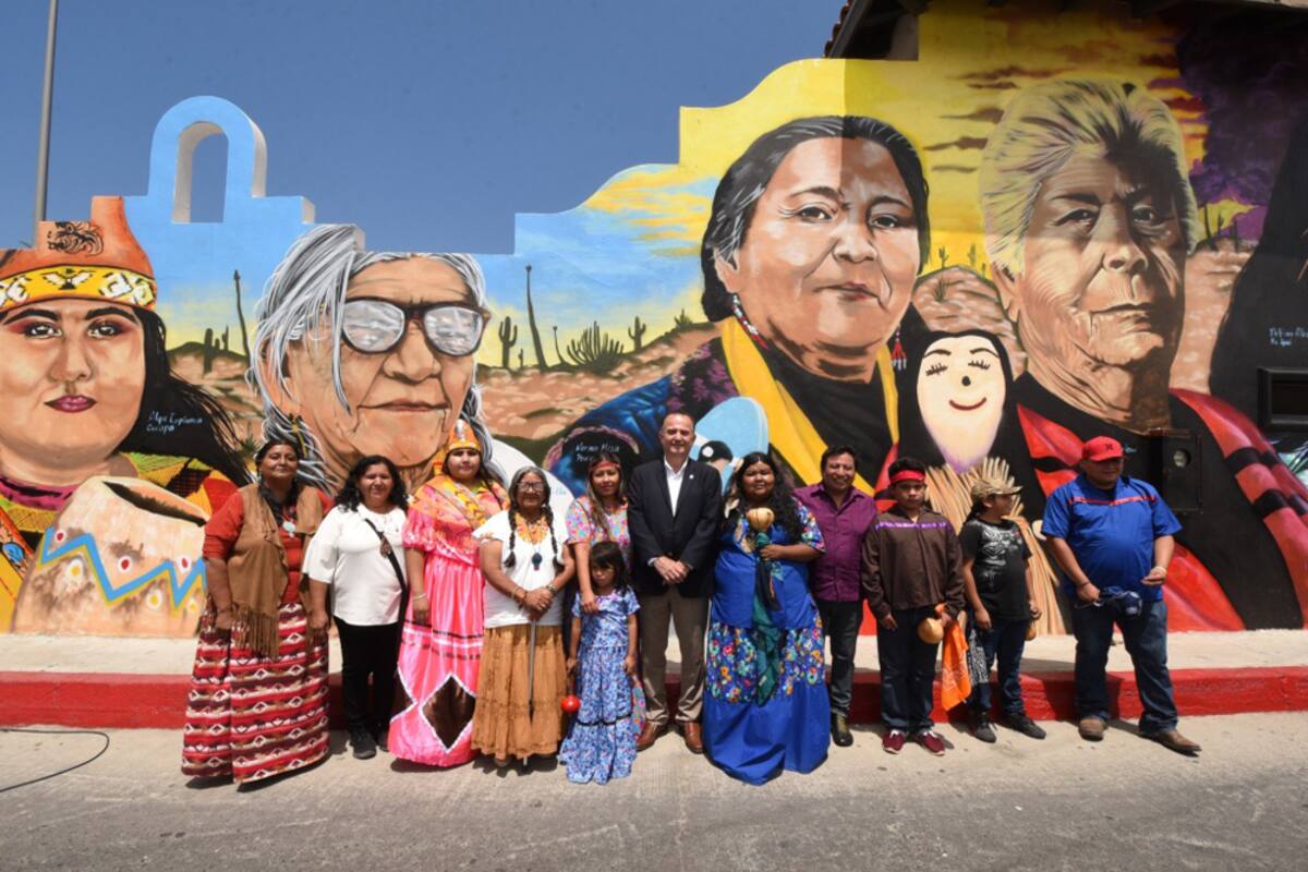 Inauguran mural de mujeres indígenas de Baja California