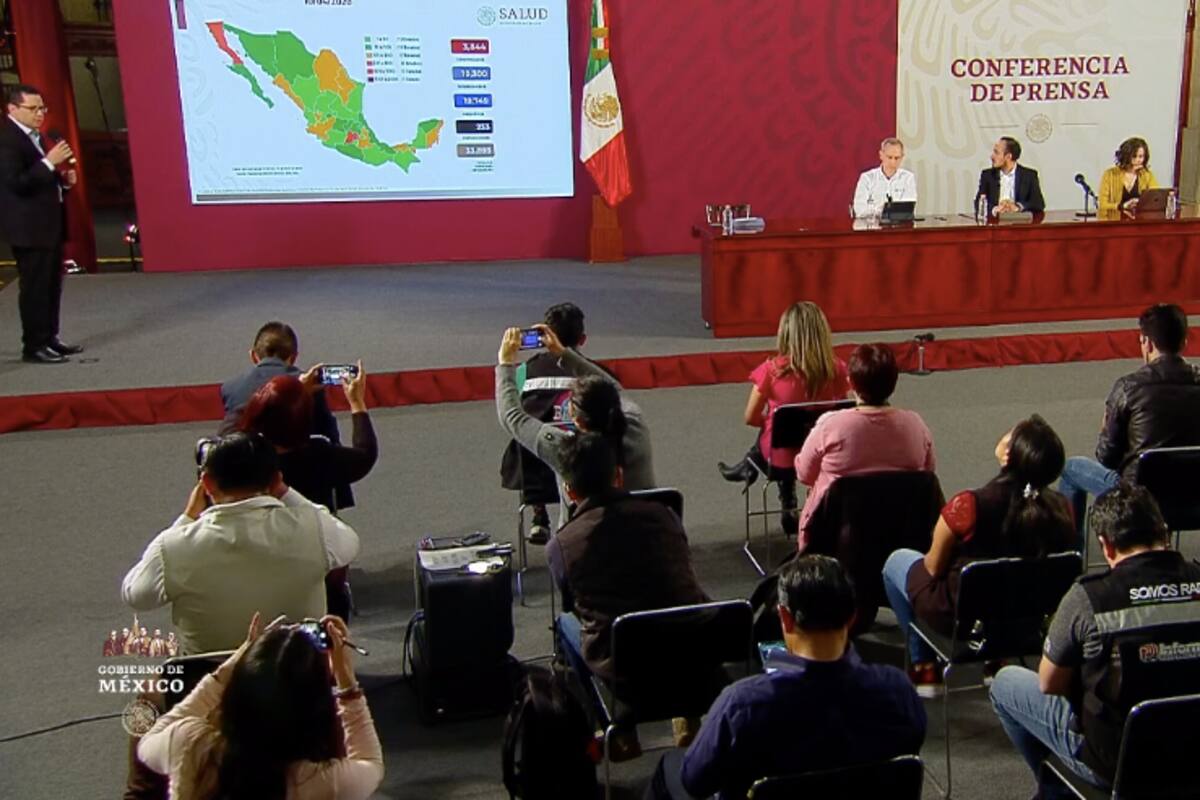 Suben a 3 mil 844 los casos de Covid-19 en México; hay 233 muertos