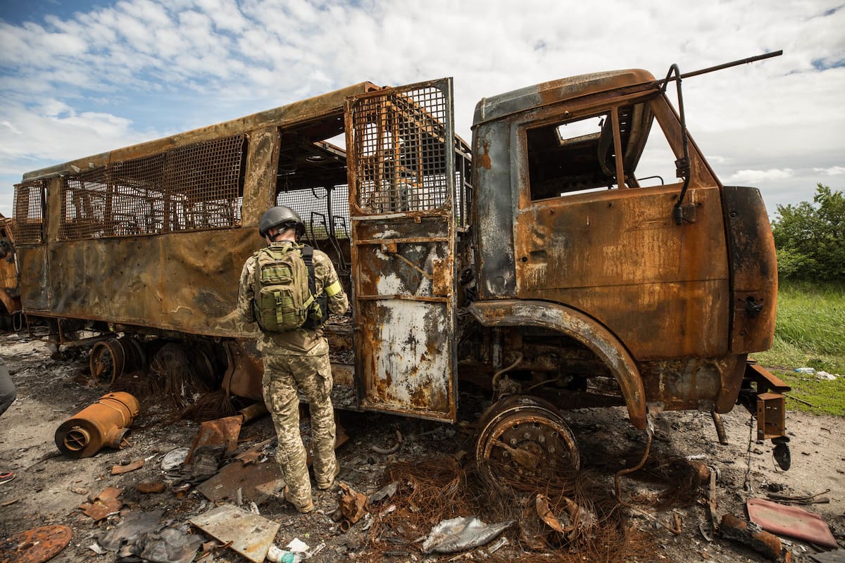 Foto de archivo de un soldado ucraniano en el frente de batalla. | Crédito: EFE/Esteban Biba