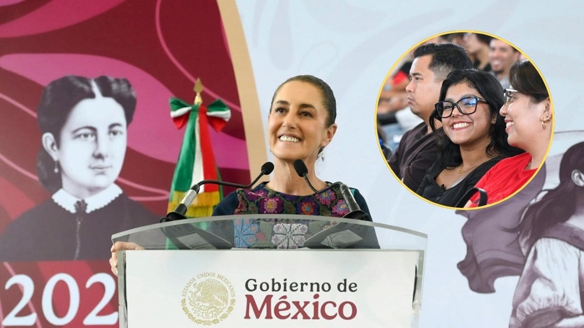 Sheinbaum defiende en Xalapa que educación, salud y empleo digno son derechos para los jóvenes, no “oportunidades”