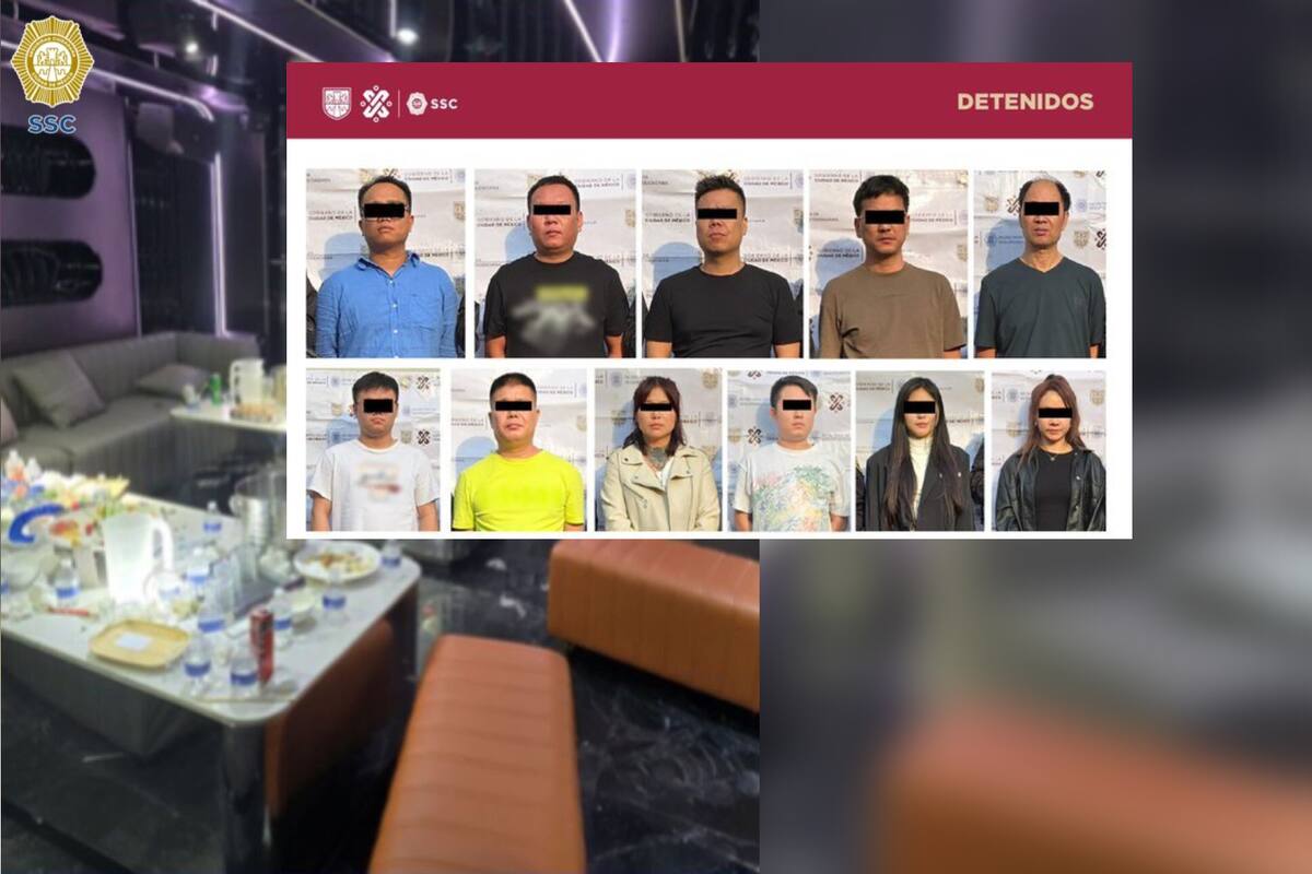 Arrestan a 11 chinos por explotación sexual en CDMX