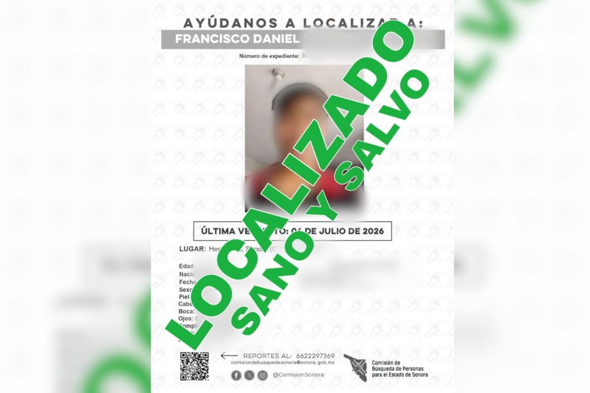 Buscaban a un adolescente de 16 años en Hermosillo desde julio y fue localizado en Cajeme durante un operativo contra presunto narcomenudeo