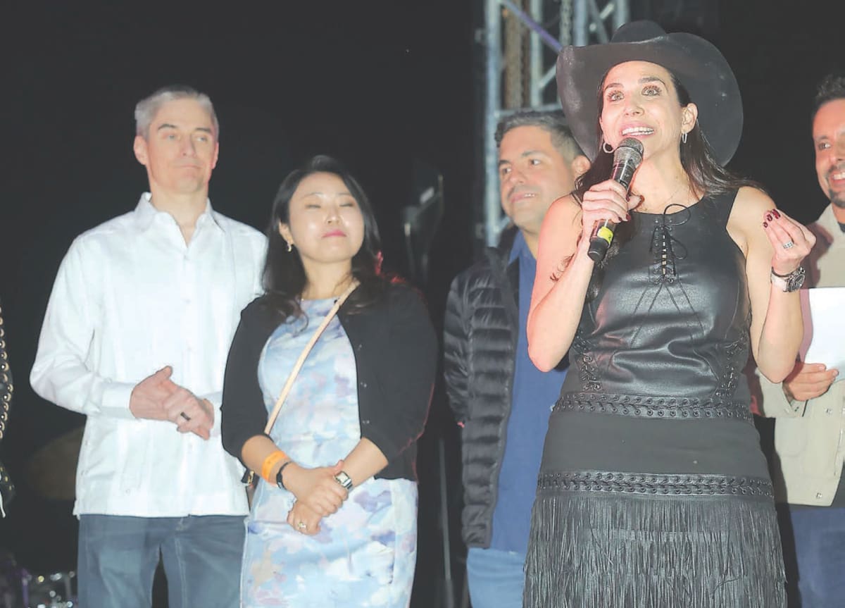 Luisa Alejandra Gándara, presidenta ejecutiva de la Fundación Ganfer, inaugura “Cocineros de fuego”. FOTO: ELEAZAR ESCOBAR