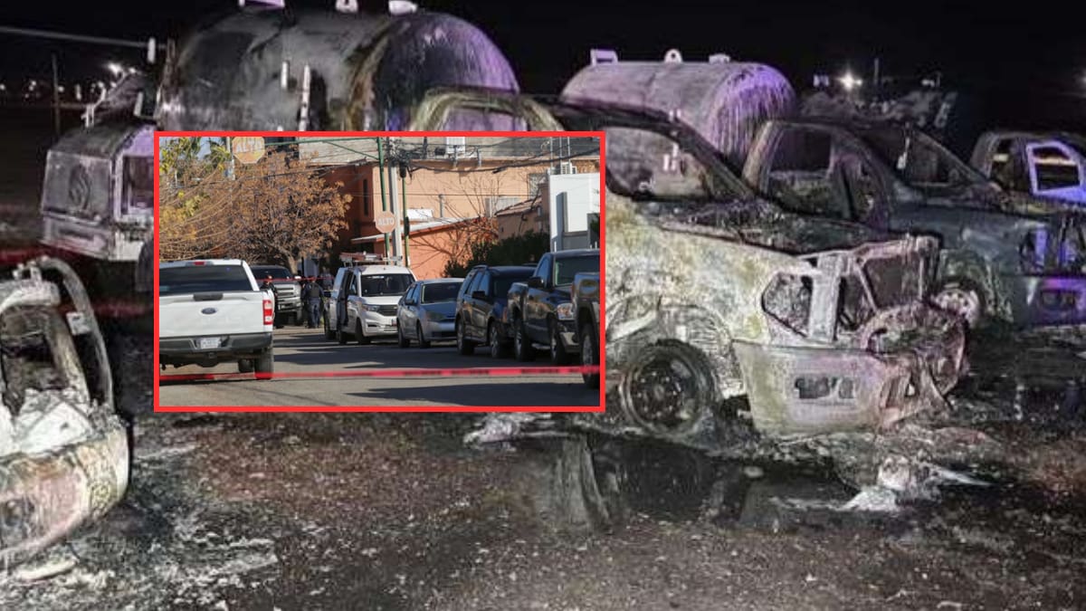 Chihuahua: Queman 7 pipas de gas LP en ataque con bombas molotov; evacúan 400 residentes de colonias vecinas