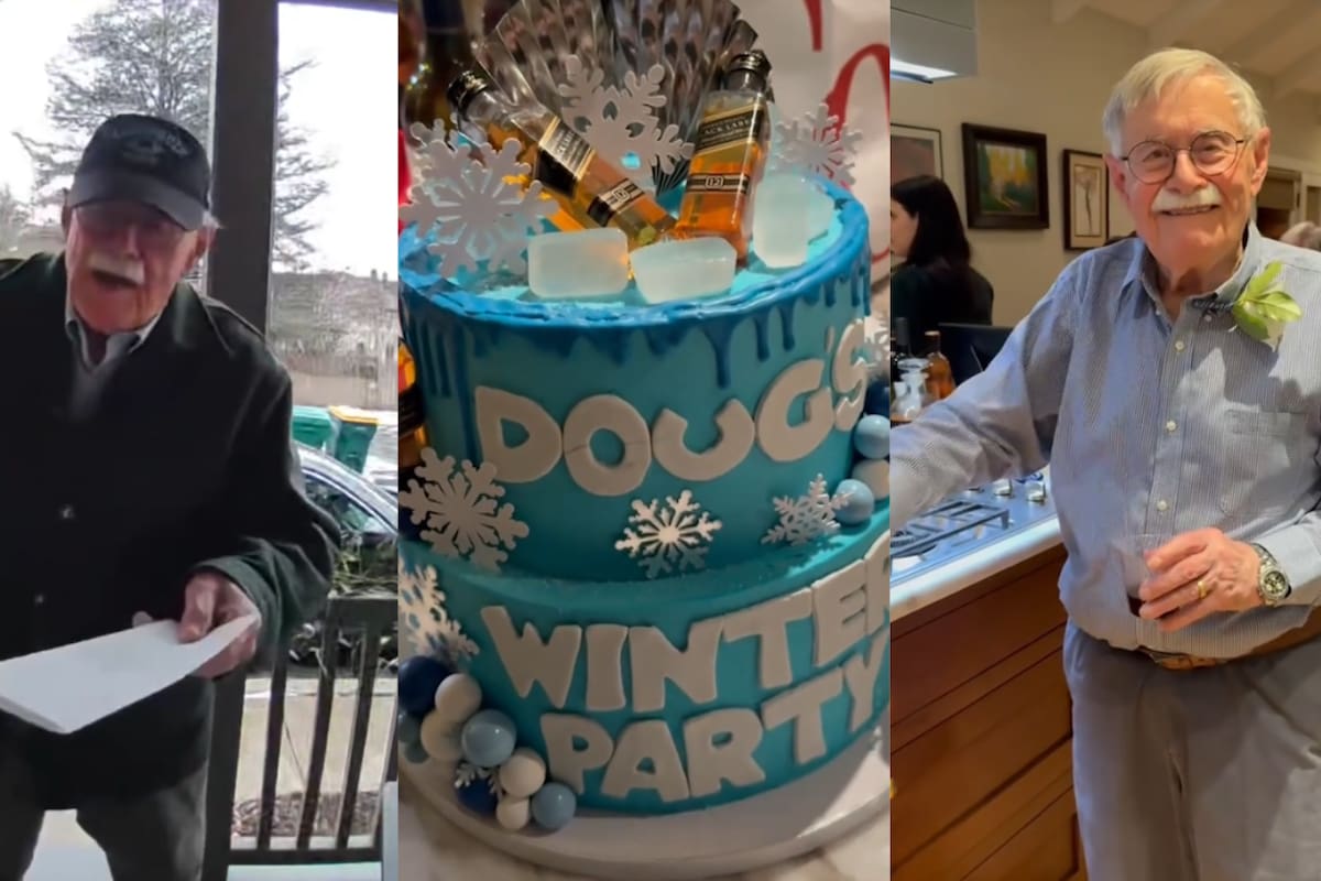 Viral: El cantante Michael Bublé se une a la fiesta de invierno de Duke Turner