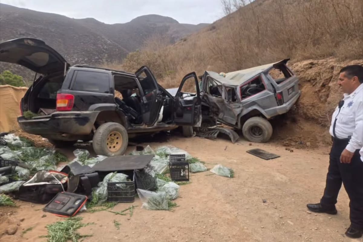Muere joven y cuatro personas resultan lesionadas en accidente en Maneadero