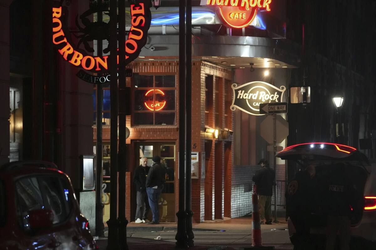 Atropellamiento masivo en Nueva Orleans: la escena del crimen. | Crédito: AP