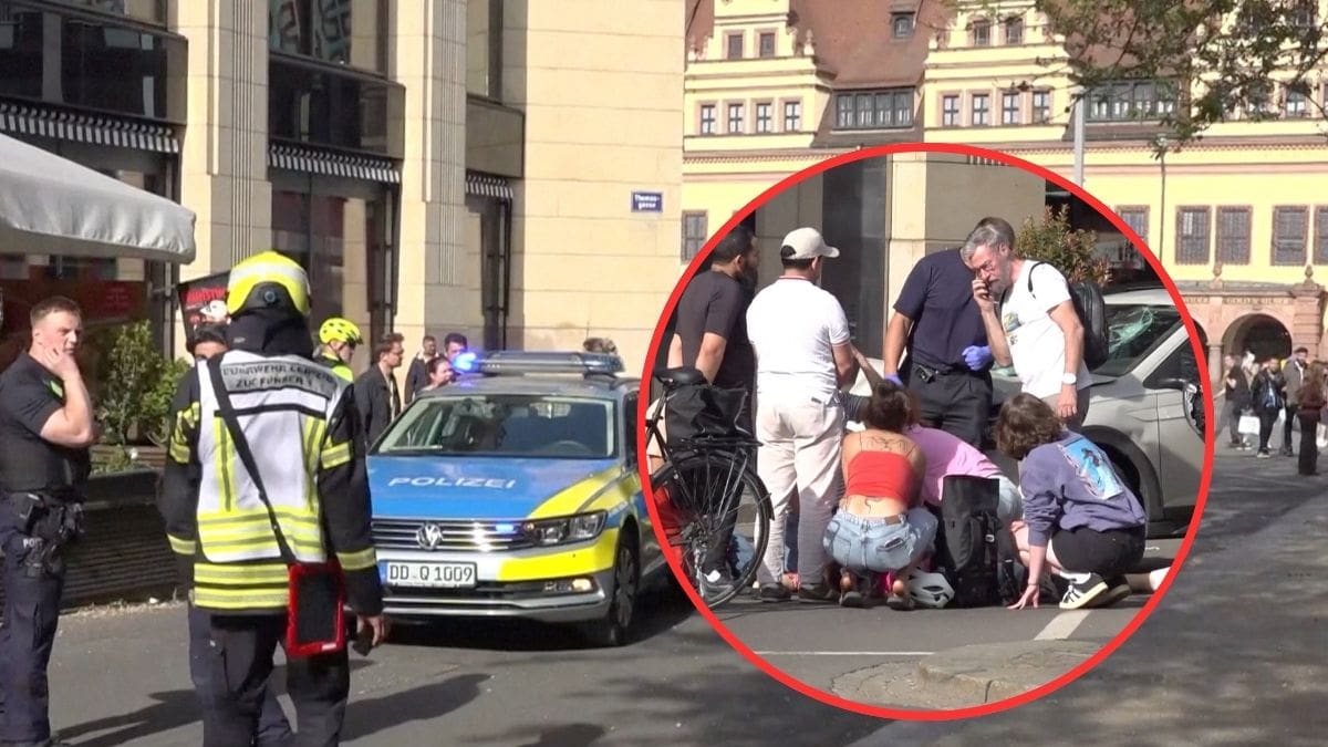 Un automóvil embistió a peatones en el centro de Leipzig, Alemania, y dejó dos muertos y varios heridos; el conductor fue detenido en el lugar