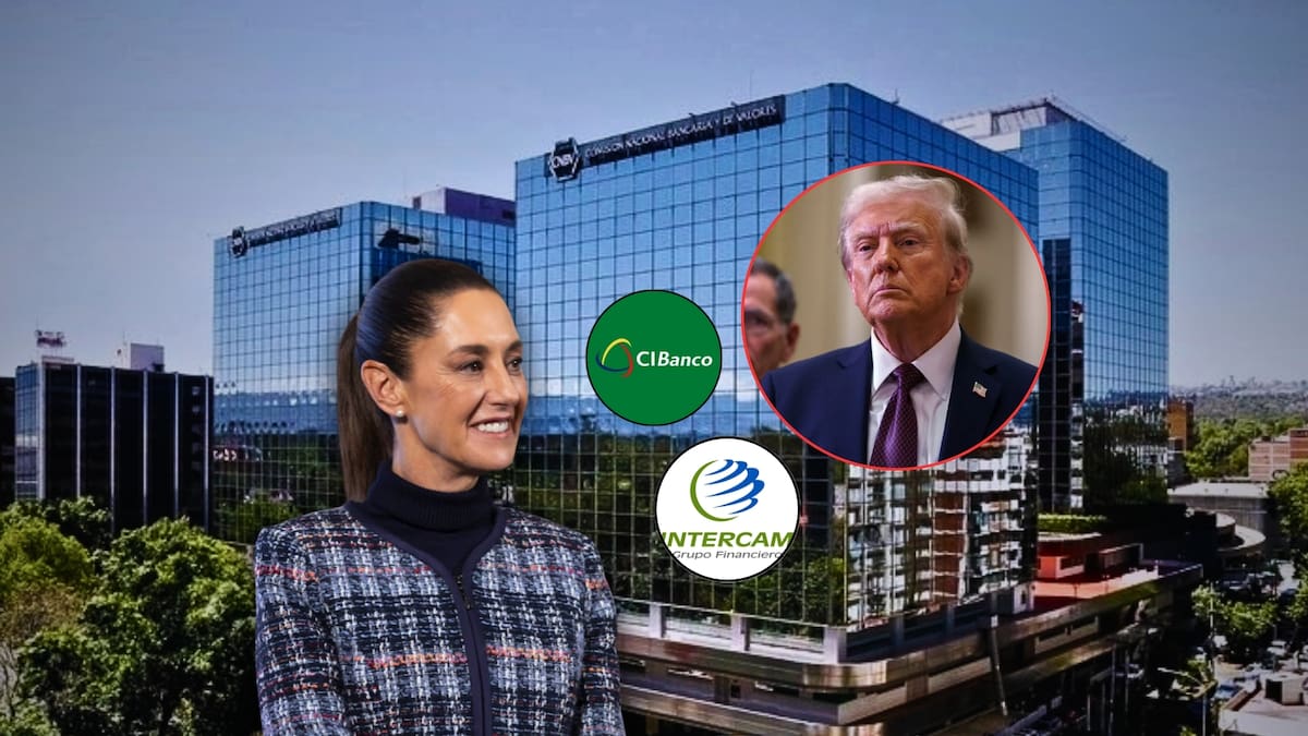 La Comisión Nacional Bancaria y de Valores (CNBV) decretó la intervención temporal de los bancos CIBanco e Intercam, luego de que el gobierno de Estados Unidos los señalara por presunto lavado de dinero. Foto: Especial (CNBV/Presidencia de México/AP)