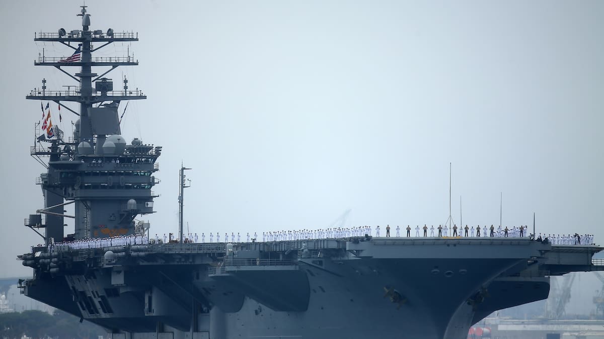 La navegación del USS Nimitz incluye visitas a puertos regionales y coordinación con unidades aliadas, replicando ejercicios previos como Southern Seas 2024. /Reuters