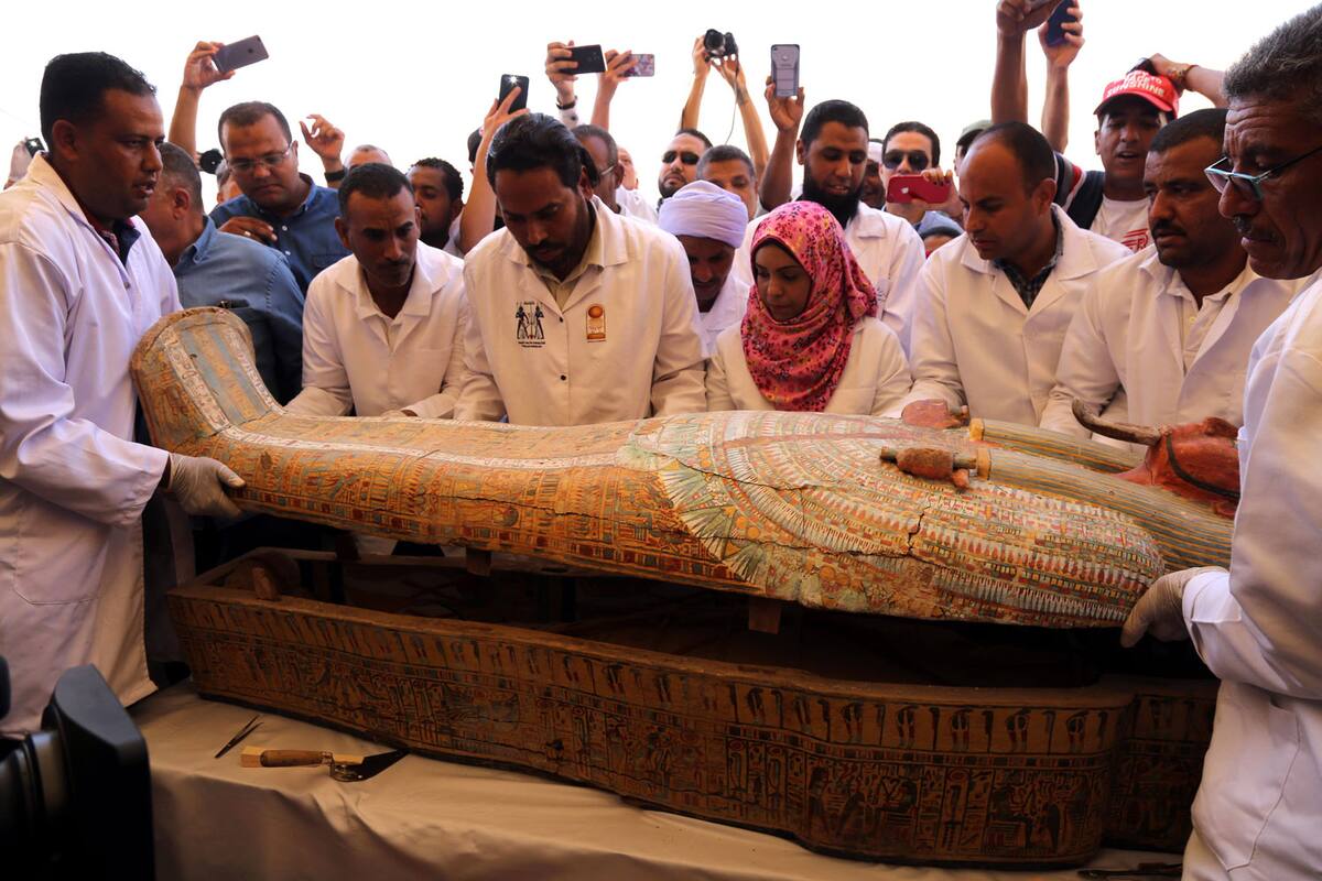 Exhiben 30 sarcófagos con más de 3 mil años en Luxor