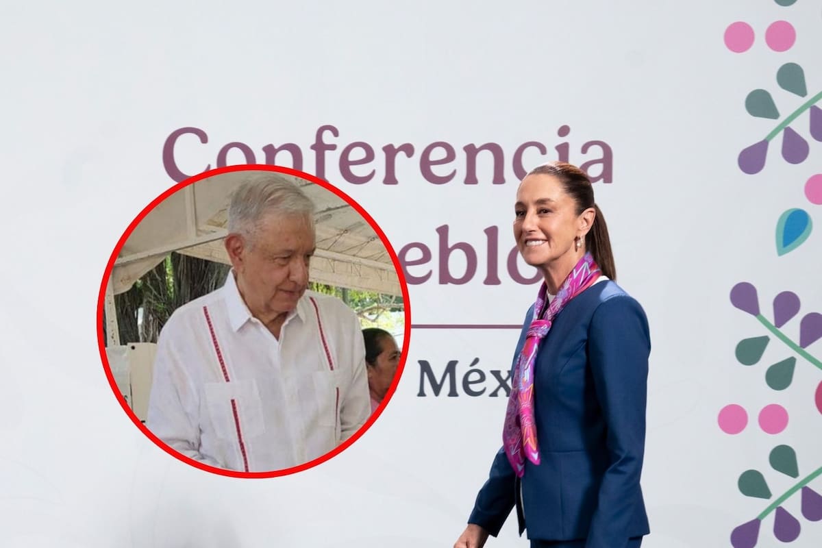 Sheinbaum: “Contenta” de ver al ex presidente AMLO durante la elección judicial