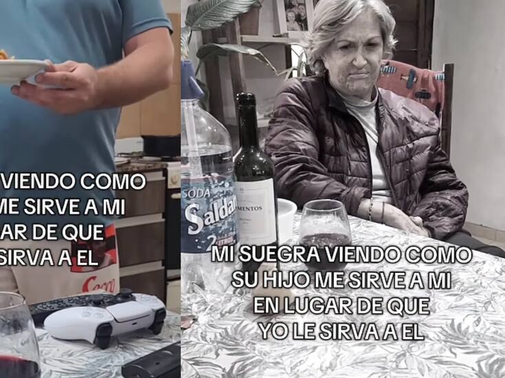 Suegra se vuelve viral por menospreciar que su hijo sirviera comida a su nuera y no al revés