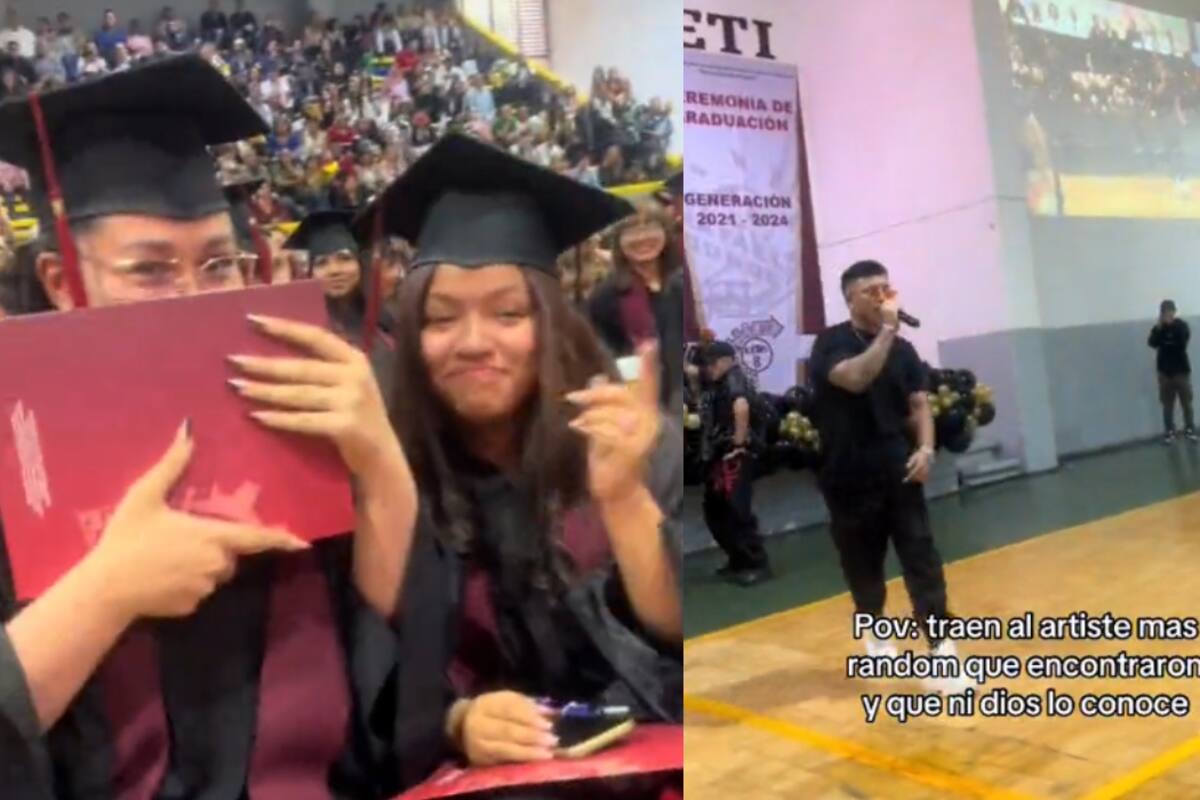 Jóvenes muestran de manera divertida al artista desconocido que invitaron a su entrega de papeles