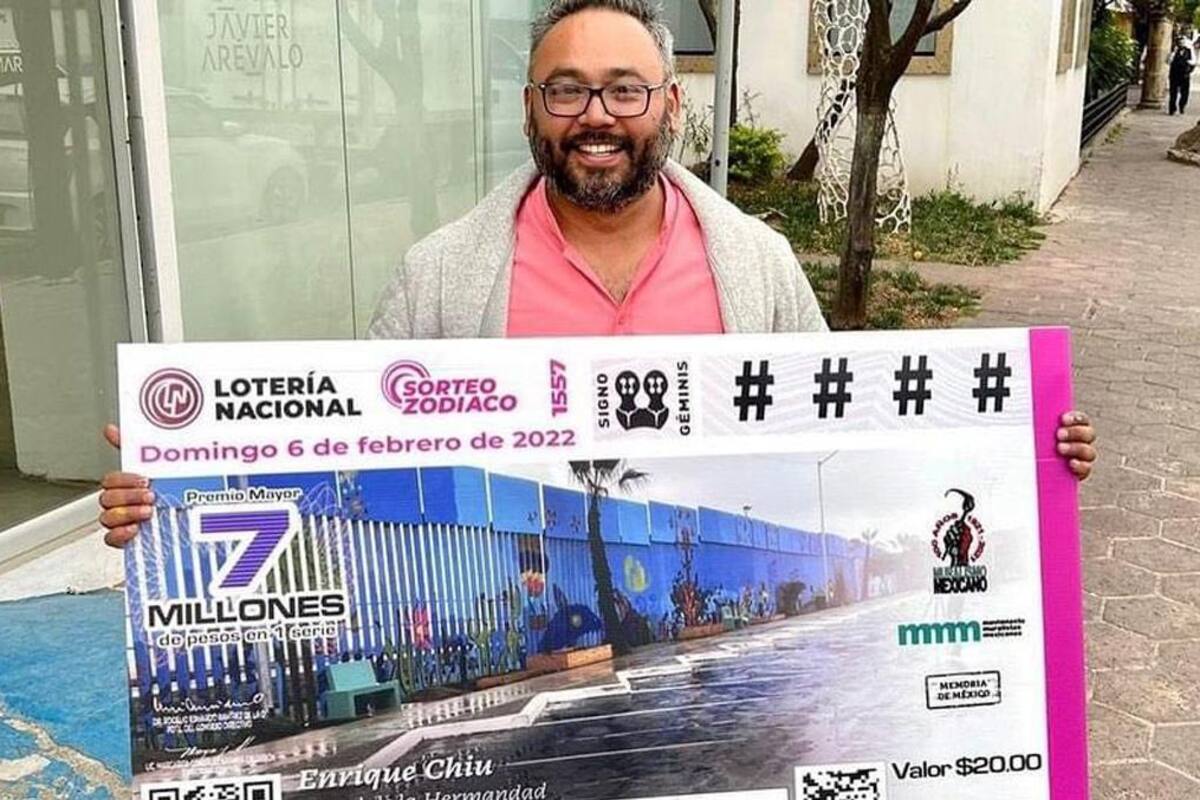 Lotería Nacional lanza billete dedicado al Mural de la Hermandad de Enrique Chiu