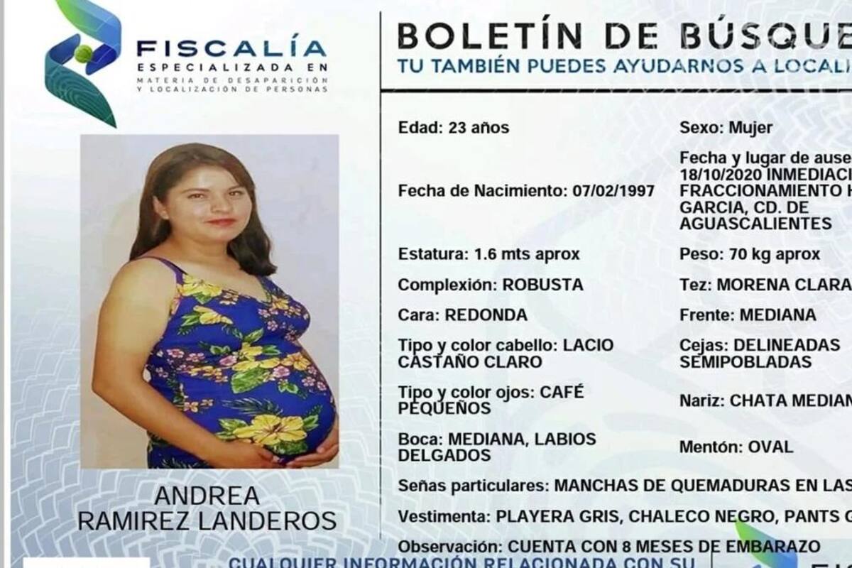 Desaparece Andrea, embarazada de ocho meses, tras subir a taxi