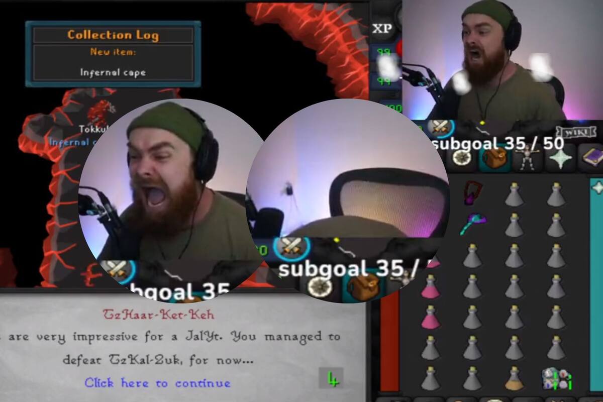 Streamer se emociona tanto al ganar en RuneScape que se desmaya