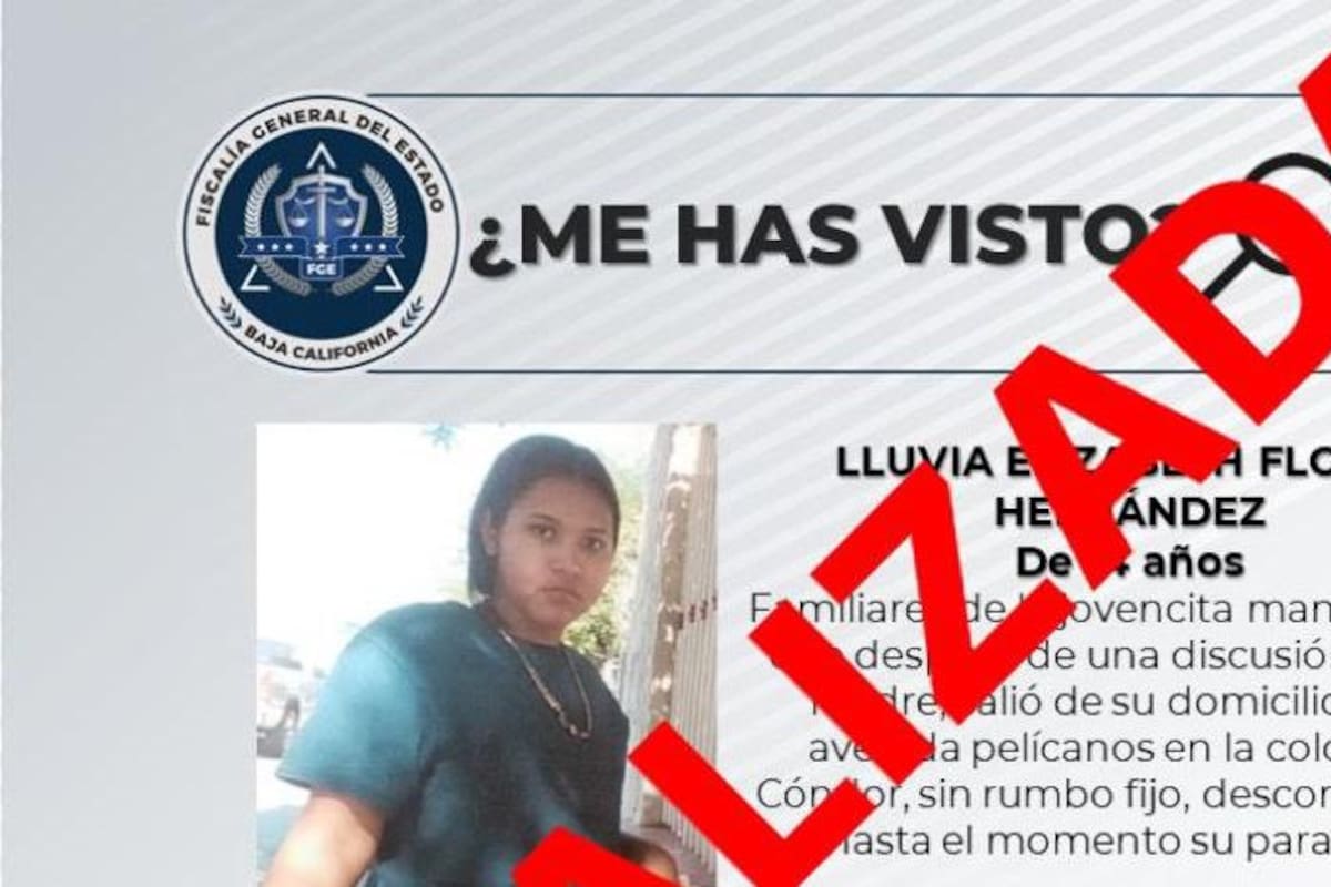Fue localizada Lluvia Elizabeth Flores Hernández