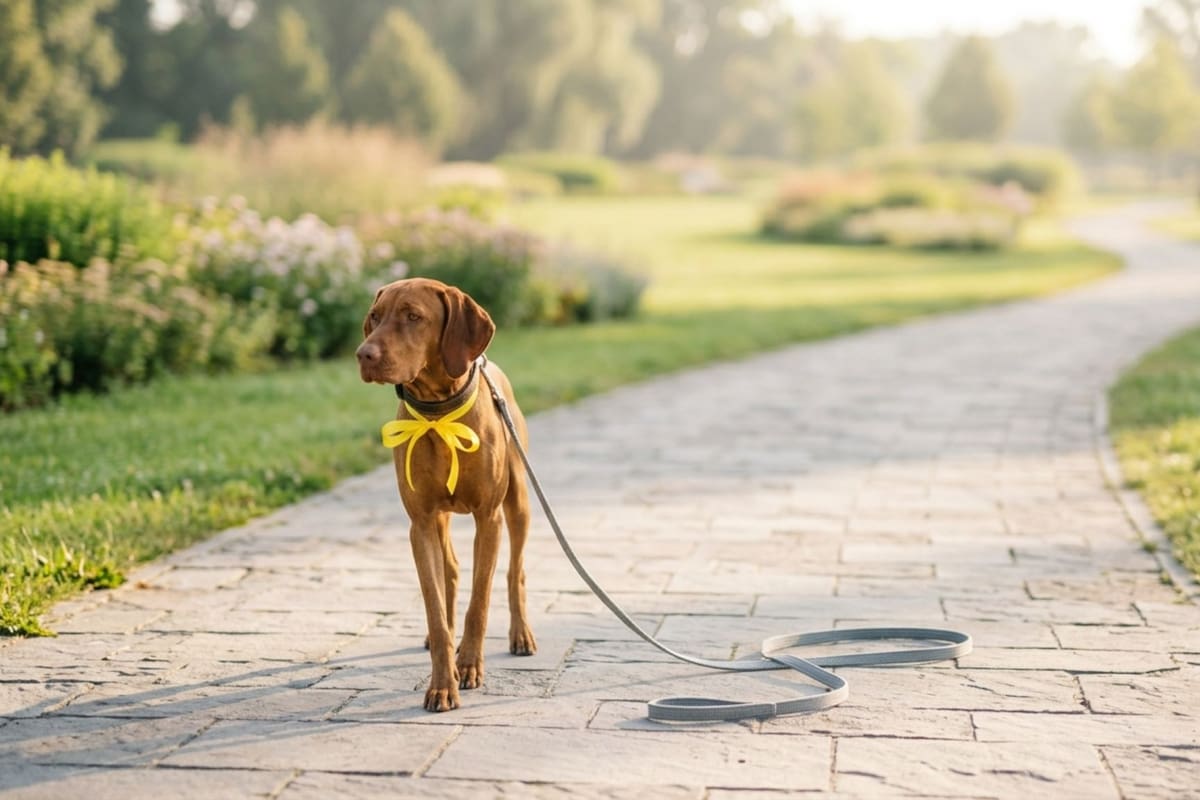 Más que un adorno, el pañuelo amarillo en mascotas es una herramienta de prevención social que indica necesidades especiales de salud o miedo, obligando a los transeúntes a mantener una distancia física prudente por seguridad