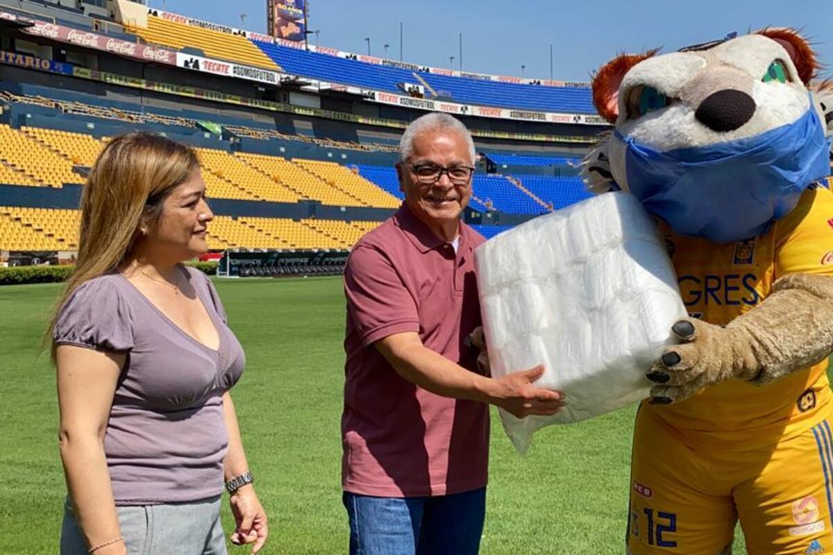 Tigres de la UANL donó 18 mil cubrebocas por la pandemia del coronavirus