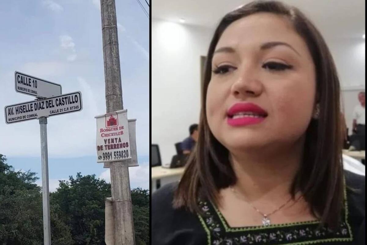 Alcaldesa en Yucatán le pone su nombre a una calle y explotan redes en su contra