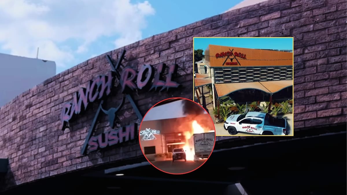 Atacan sucursales de restaurante de sushi en Culiacán, Sinaloa. Foto: Especial (redes sociales)