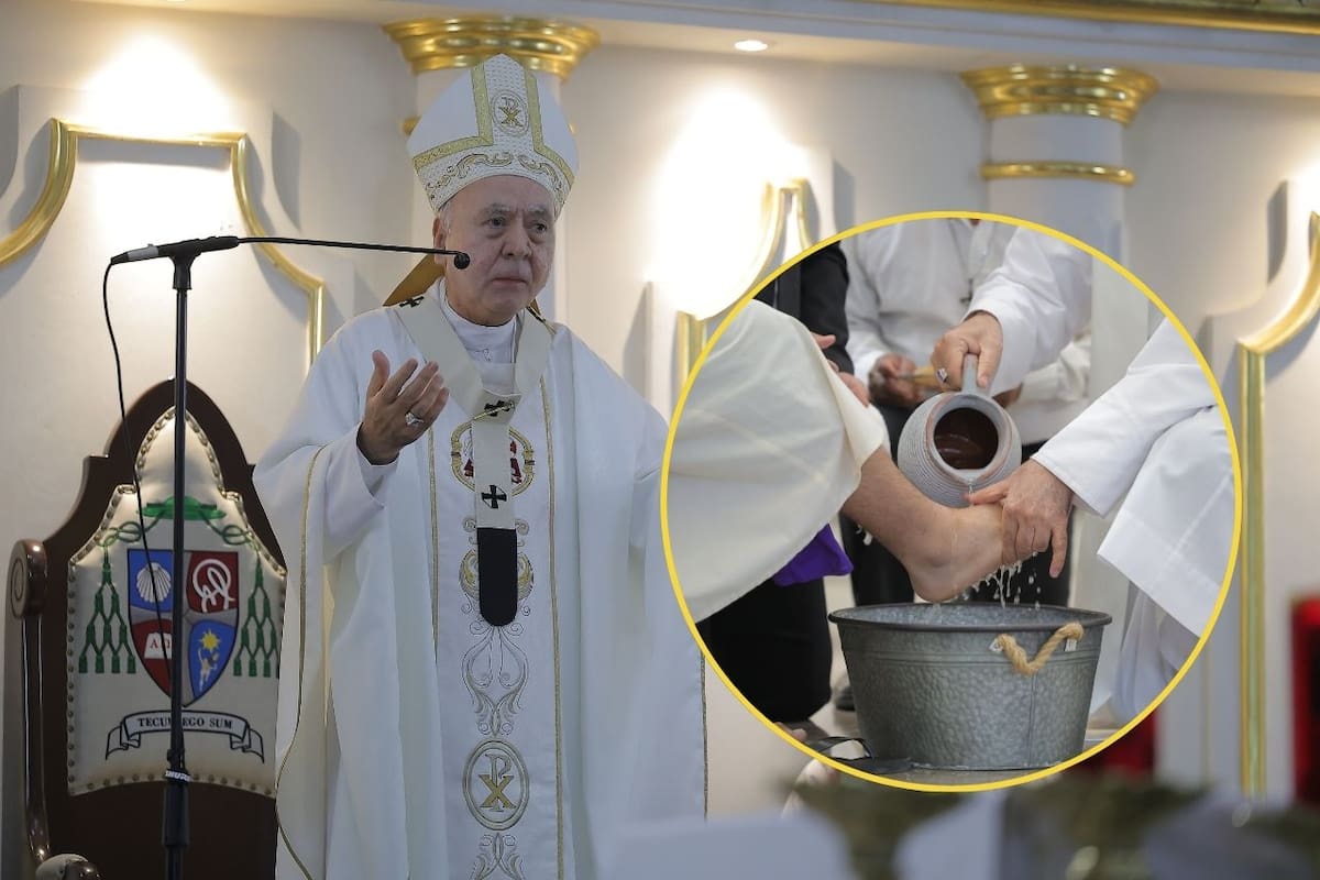 Dirige arzobispo mensaje de amor en misa de Jueves Santo