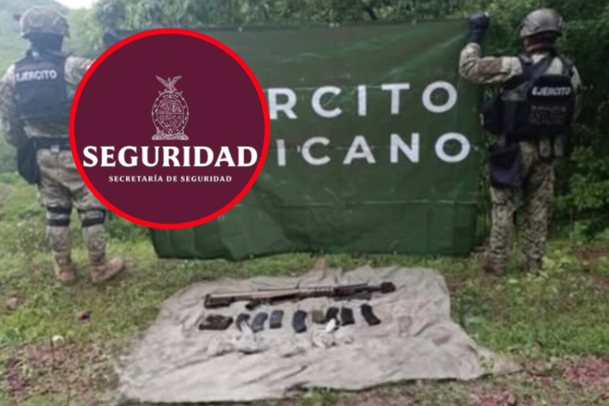 Hallan fusil Barret, cargadores y más de 500 cartuchos en operativo de seguridad en Sinaloa
