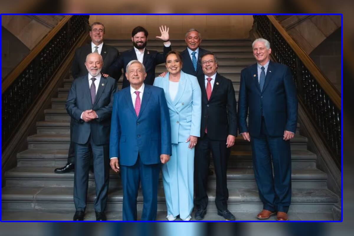 “La última y nos vamos”: AMLO recibe a líderes latinoamericanos en Palacio Nacional