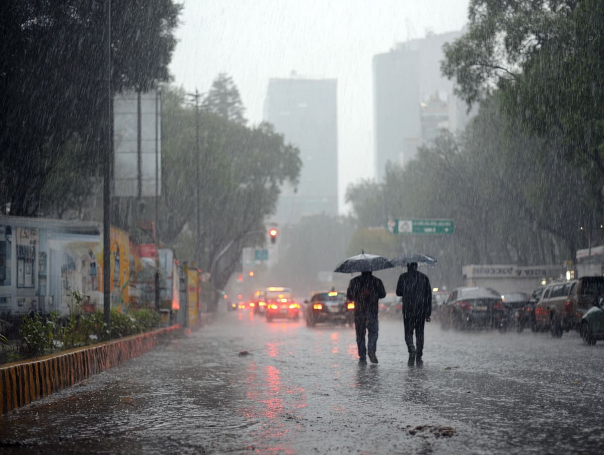 Para el miércoles 24 al viernes 26 de septiembre de 2025, el SMN prevé lluvias intensas en varias regiones de México debido al paso del ciclón tropical Narda y otros sistemas climáticos.