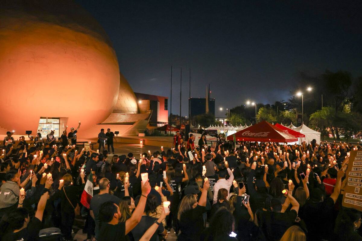 Trabajadores del Poder Judicial en Tijuana protestan contra la Reforma Judicial
