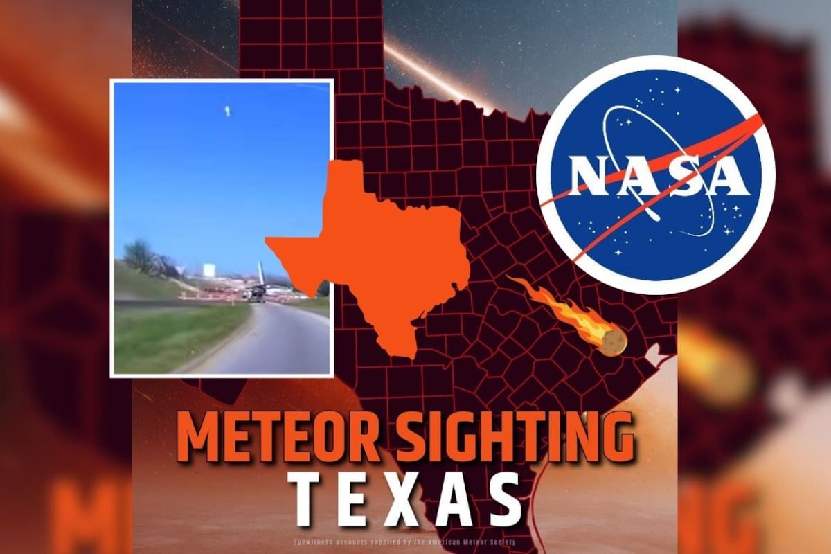 NASA confirma meteorito de una tonelada sobre Houston: viajó a 56 mil km/h y explotó con energía equivalente a 26 toneladas de TNT