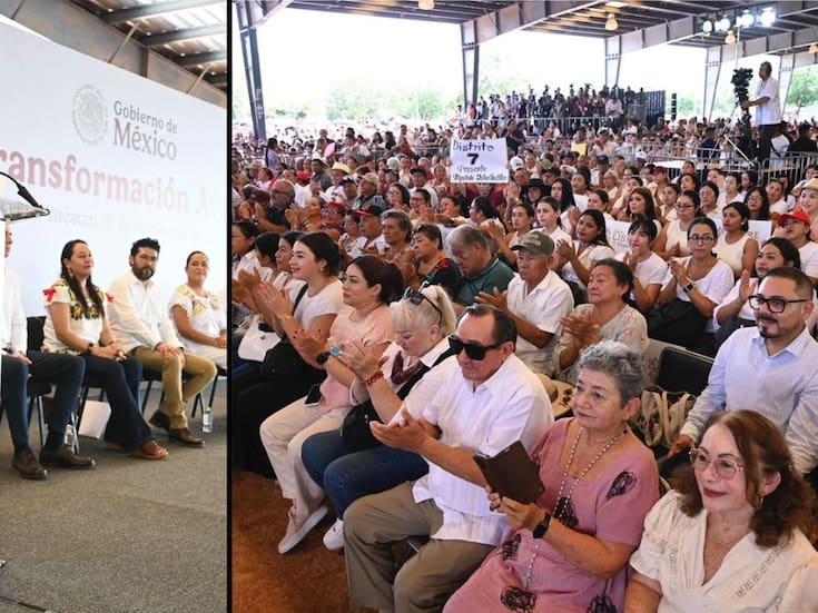 Claudia Sheinbaum anuncia integración de Yucatán al IMSS Bienestar en 2026 y presenta obras clave en salud, educación e infraestructura