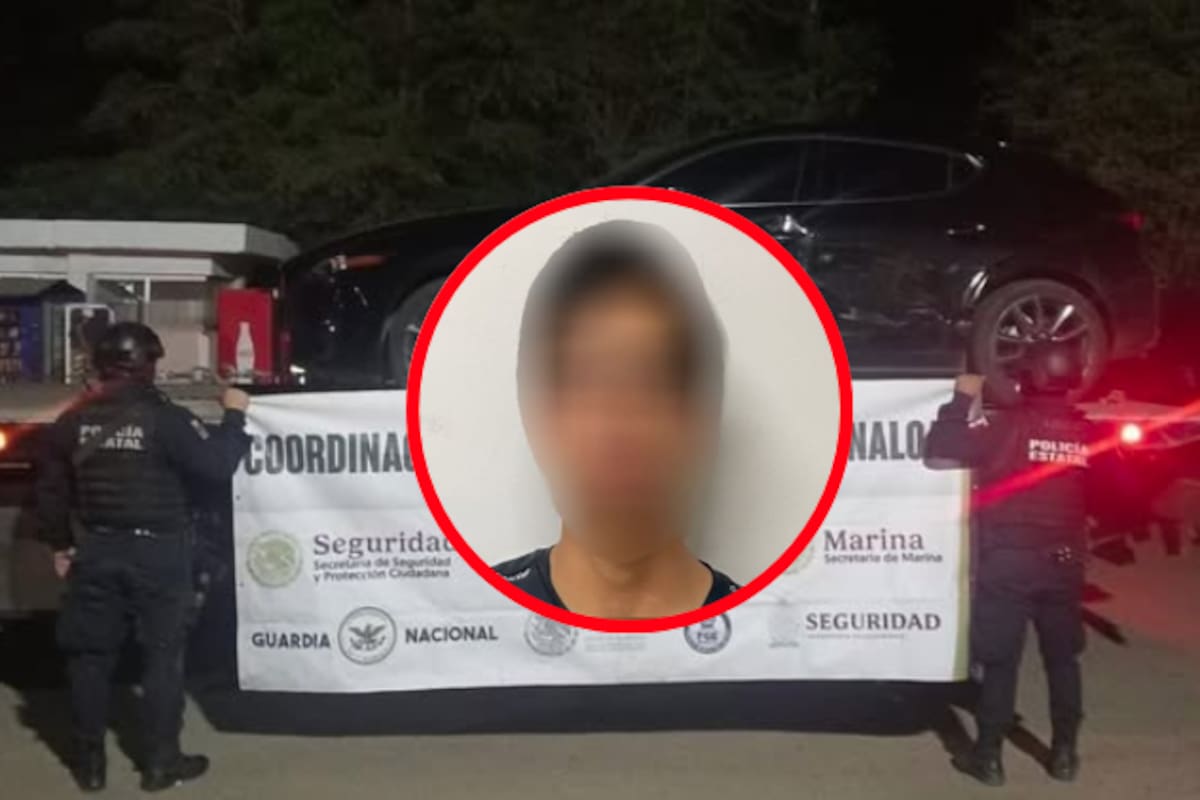 Detienen a menor con vehículo robado tras persecución en Culiacán