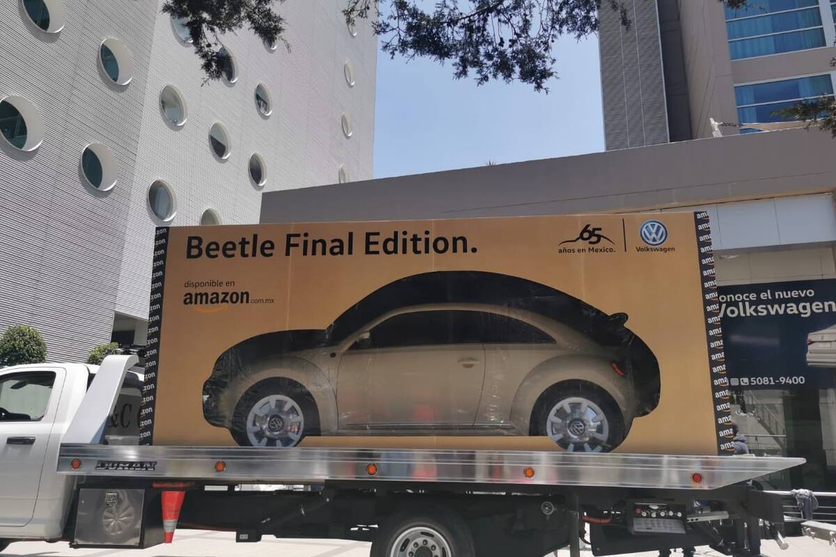 Esta es la primera entrega de un Beetle vendido por Amazon y entregado en caja