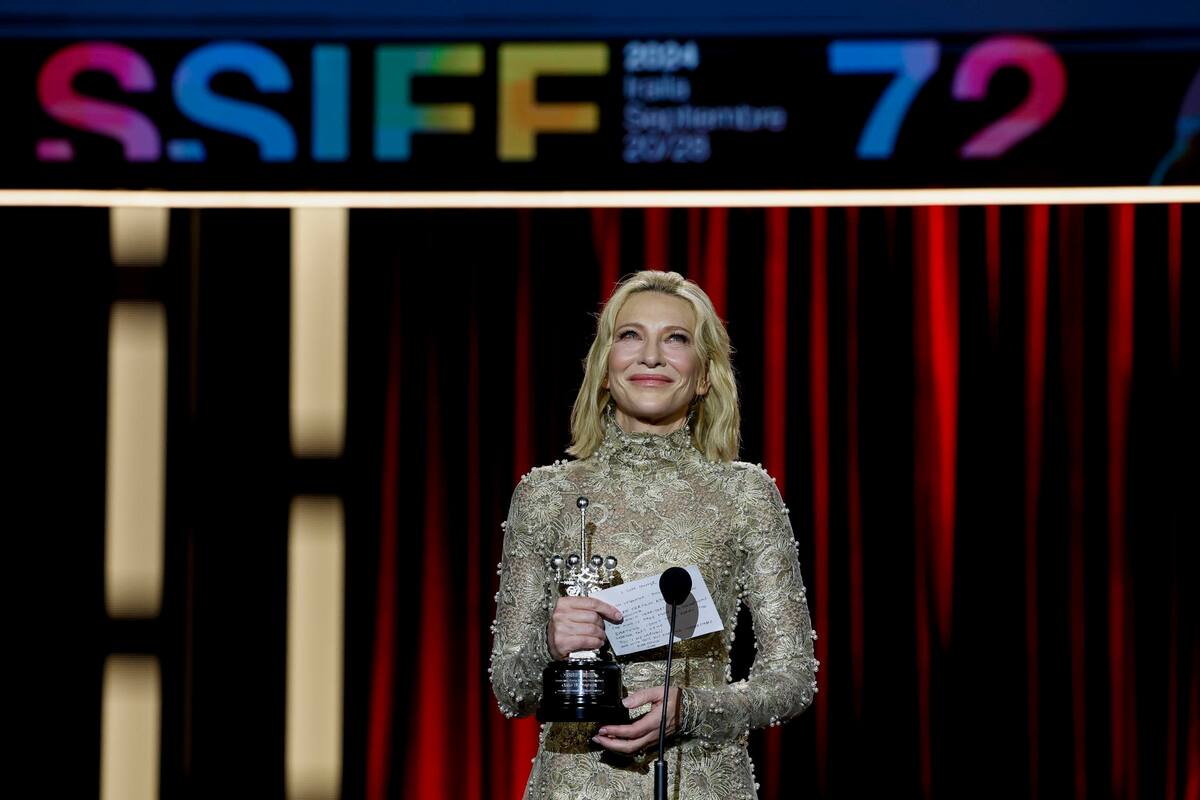 Cate Blanchett recibe Premio Donostia en Festival de San Sebastián