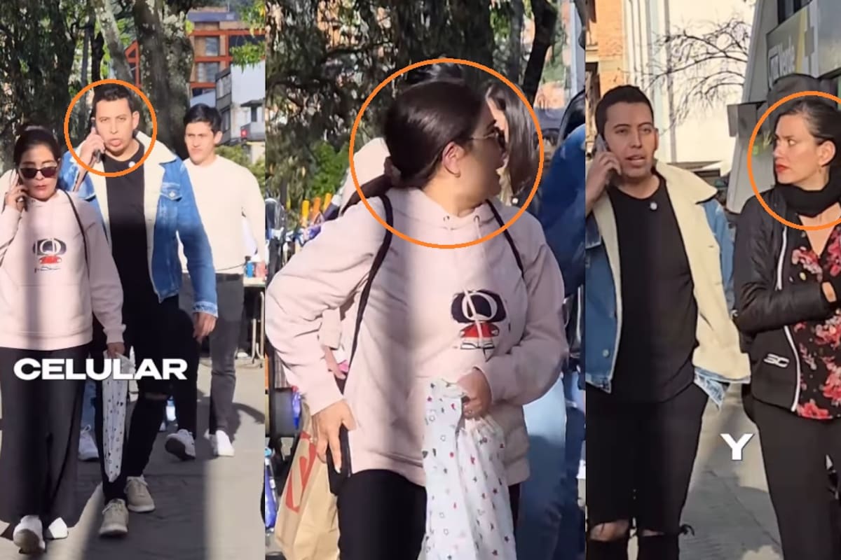 “¡Deme su celular!”: Joven bromea con peatones fingiendo un asalto y sus reacciones se vuelven cómicas