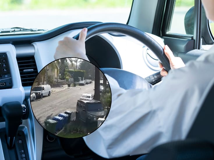 Madre persiguió y chocó el carro de los delincuentes que intentaron robarle a sus hijos en Los Ángeles