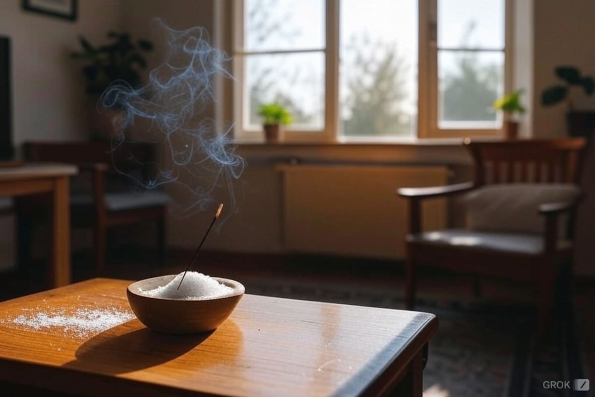 Ritual de limpieza energética en el hogar para fin de año